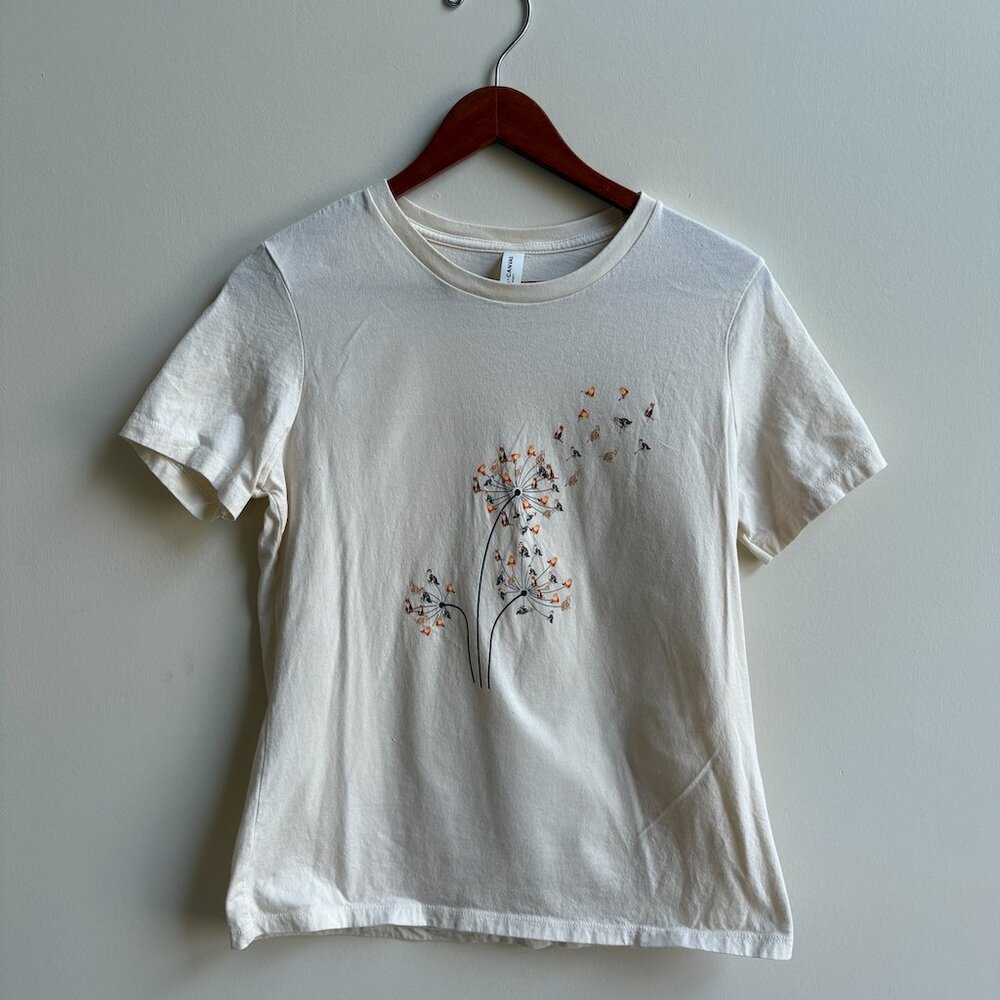 Bella Canvas Cat Flower Dandelion Shirt - Size M